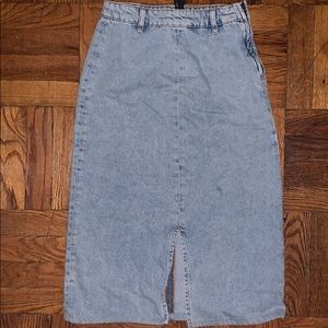 Vintage Zara denim Midi Skirt